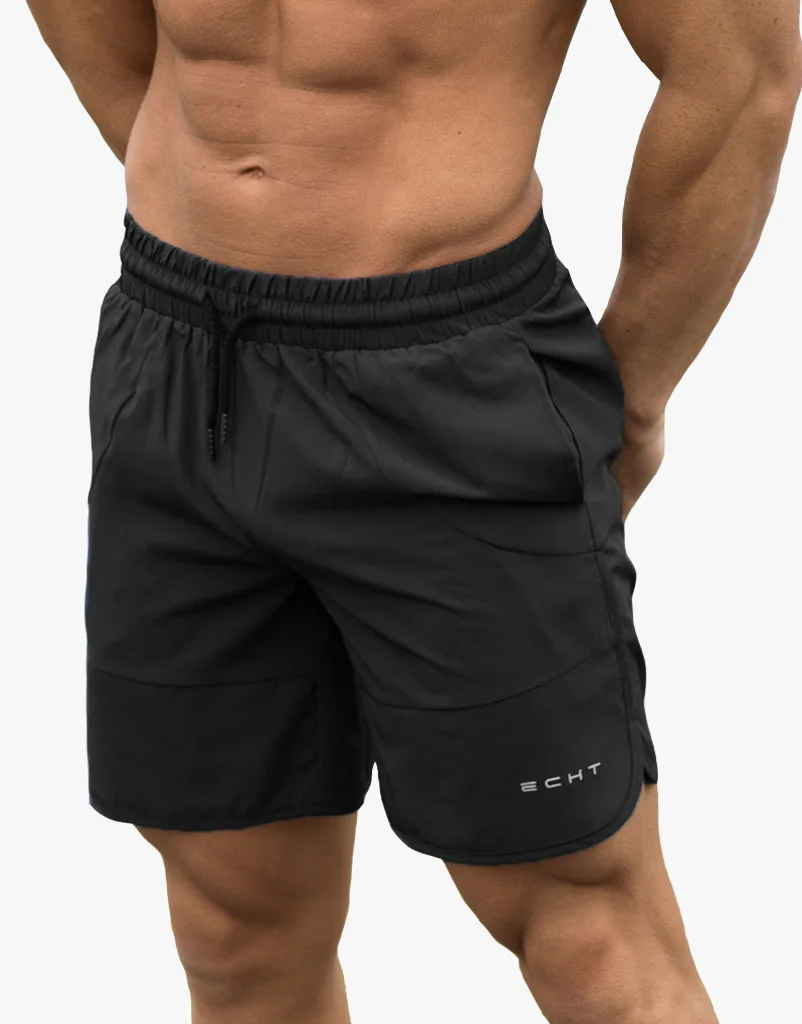 

Hot Summer Style Mens Jogger Gym Wear Drawstring Quick Dry Elastic Waist fitted Shorts Men, Pure