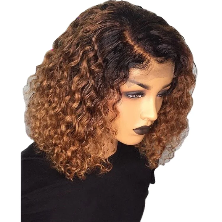 

Funtoninght cheapest price factory sale lace frontal wig beautiful mixed color synthetic hair wigs for black women, Pic showed