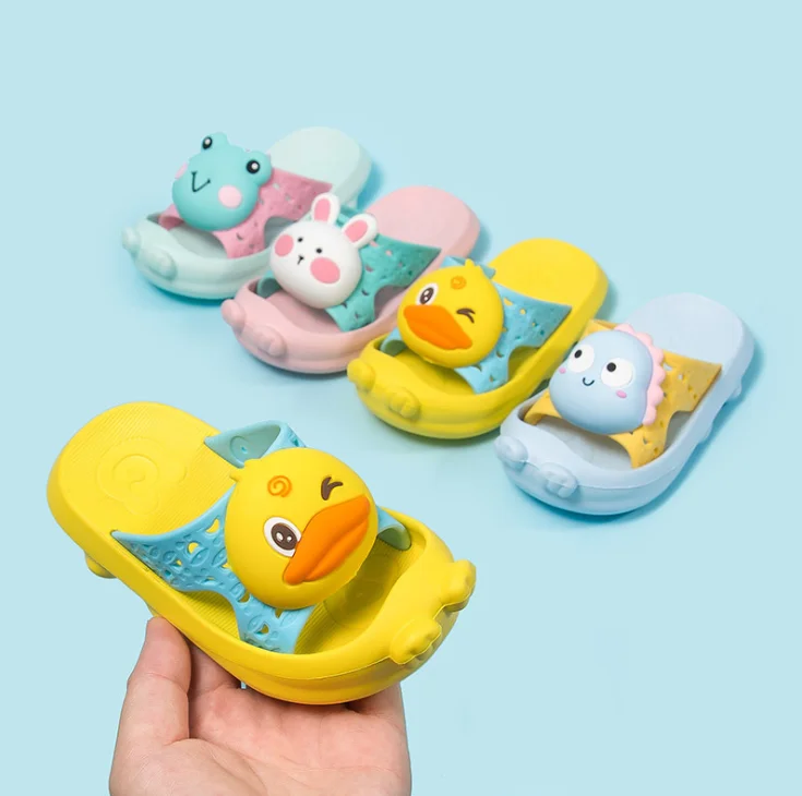 

animal kids slippers babouche 3D design & protection toe cap