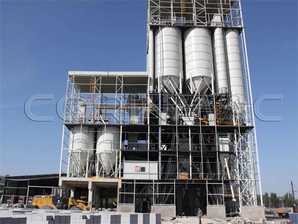 with a fair white cement dry mortar mix production line for sale