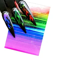 

2020 hot sale design flame nail sticker colorful newest design for gel nails