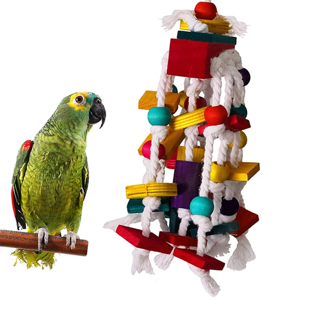 

New Arrival Chewing Bird Set Parts Accessories Natural African Grey Parrot Toys