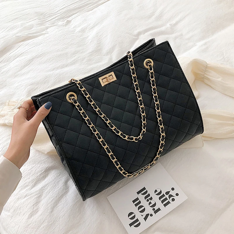 

New Arrival Pu Leather Shoulder Bag Chain Luxury Bags Women Handbags