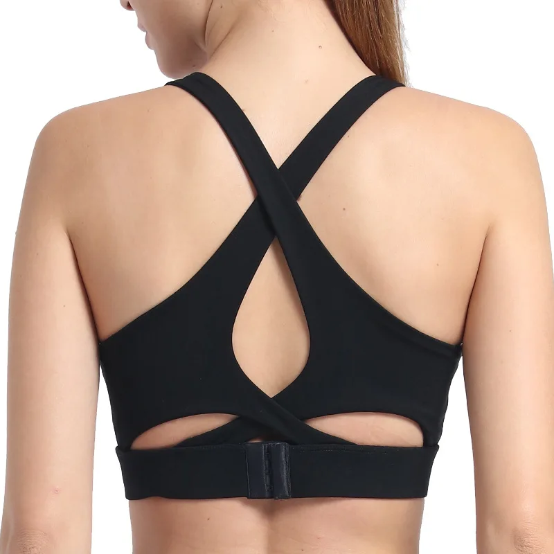 

Wholesale Back Adjustable Women Running Gym Yoga Bra Tops Ladies Athletic Workout Fitness Push Up Sports Bra Plus Size Bras