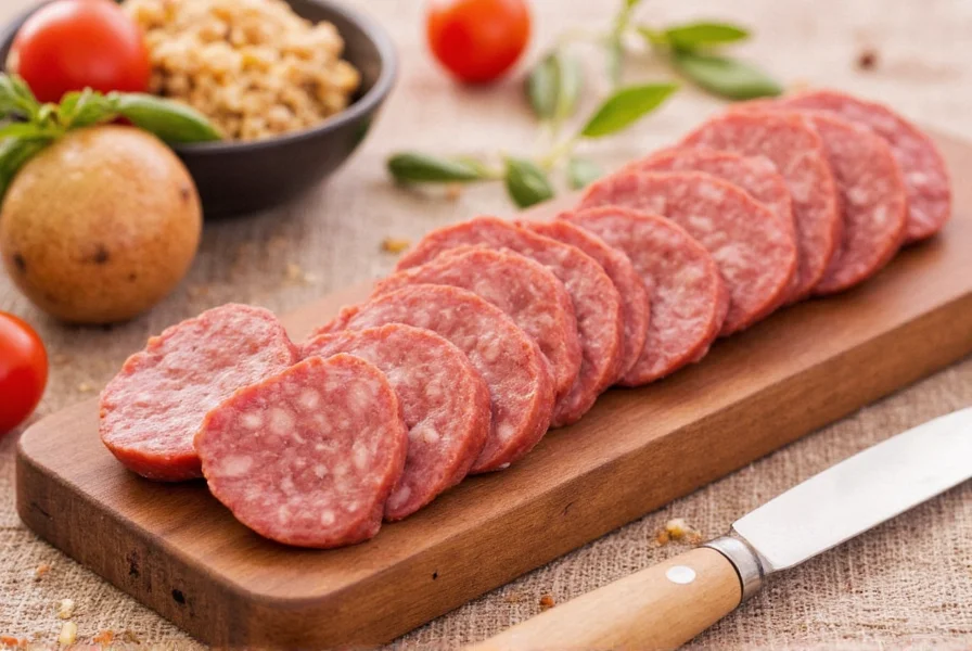 Brown sugar next to a bowl of seasoned sausage meat