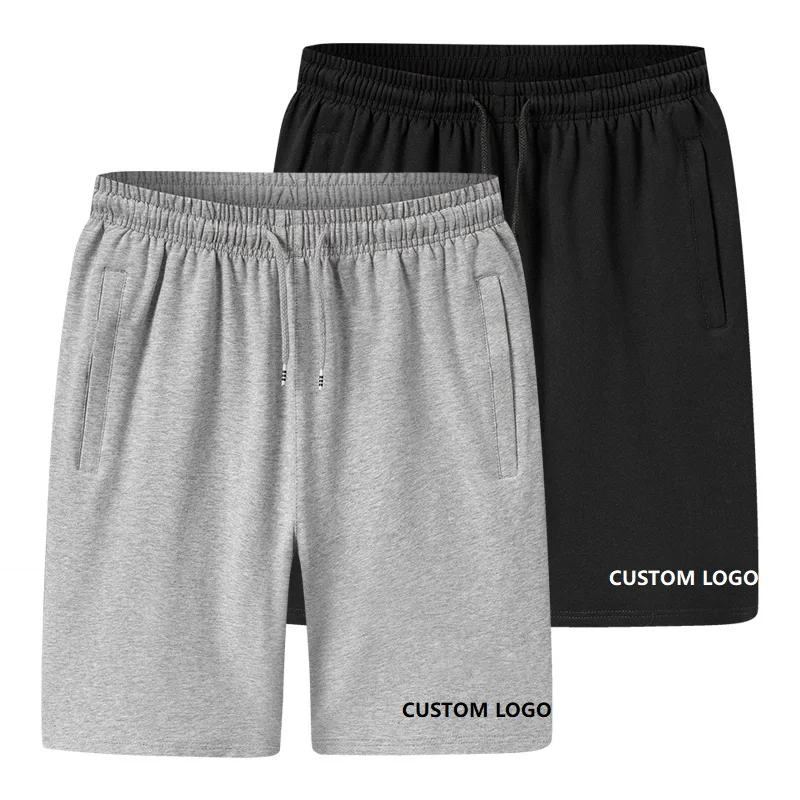 

Evertop OEM ODM Blank Shorts French Terry Sweat 100 Cotton Jogger Brand Logo Custom Shorts Set Men