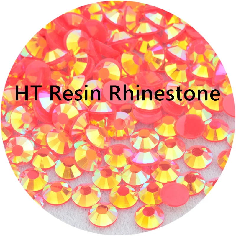 

Wholesale 2mm 3mm 4mm 5mm 6mm Jelly Hyacinth AB Crystal Strass Round Nail Stones Non Hotfix Flatback Resin Rhinestone