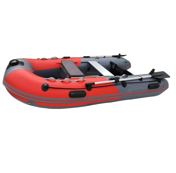 

Wholesales Cheap 0.9 mm PVC Inflatable Fishing Boat 270 cm / 9ft 4 Person Rubber Sports RIB with Air Deck / Aluminum Deck