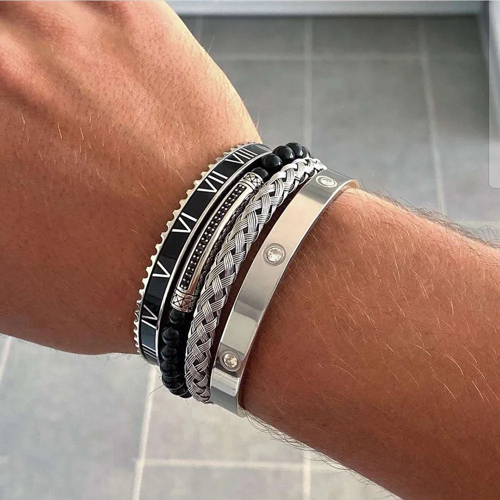 

Rope Jewelry Charm Bracelet Bangle Red Gold Color Stainless Steel 2020 Wholesale Fashion for Ladies Women Men Gift Party TRENDY