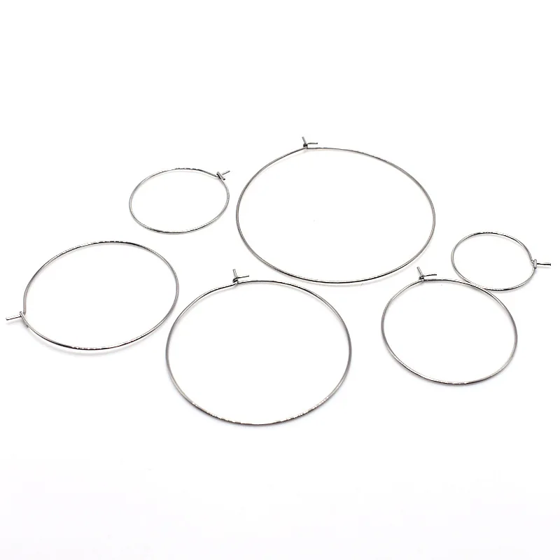 Diy Parts Earring Jewelry Making Accessories Stainless Steel Earring Hoops For Women