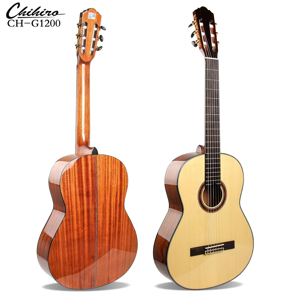 

CH-G1200 Popular Solid Top Chihiro Classical Guitar 39 Inch Spruce Designs Guitar Factory Manufacturer