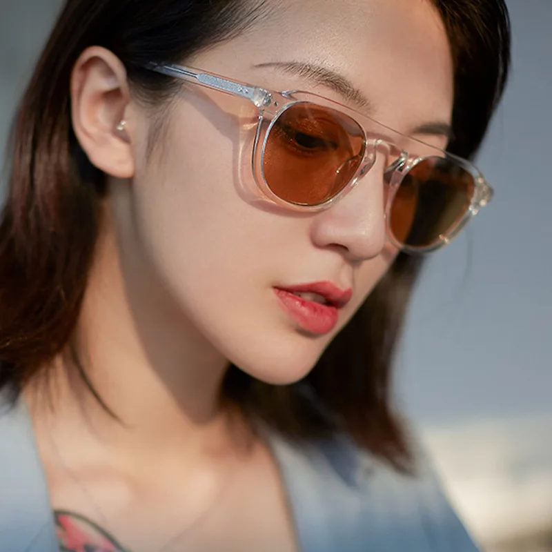 

2021 Factory custom cheap wholesale sun glasses women Korean designer round frame retro shades sunglasses, Mix color or custom colors