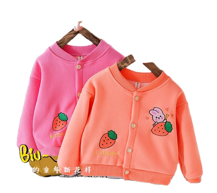 

rts 2020 new velvet spring and autumn baby jacket children clothing autumn and winter girls jacket