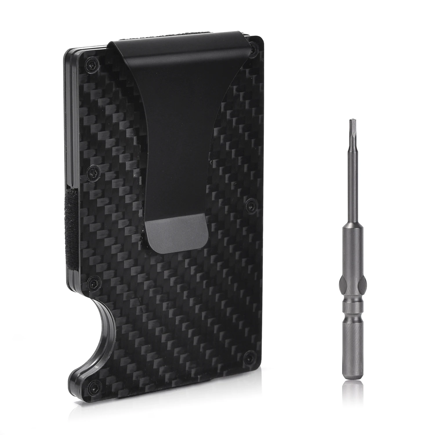 Trending углеродного волокна для мужчин бумажник, тонкий кошелек и RFID Блокировка передний карман, портативный бумажник оптовая продажа