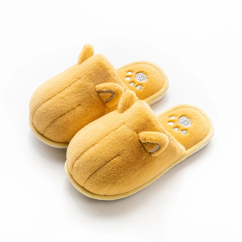 

YT Winter Couple Slipper Womens Winter Warm Fur Plush Dog Men Lady Indoor Slipper Shoes