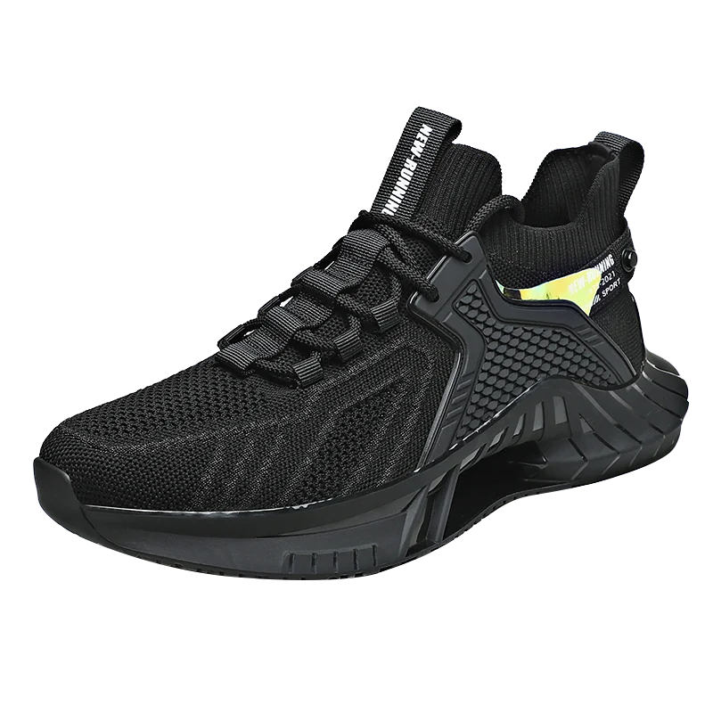 

2021New Men'S Casual Fashion Sneakers Fitness Walking Running Shoes High Quality High elastic flying knit Male socks shoes, White black grey