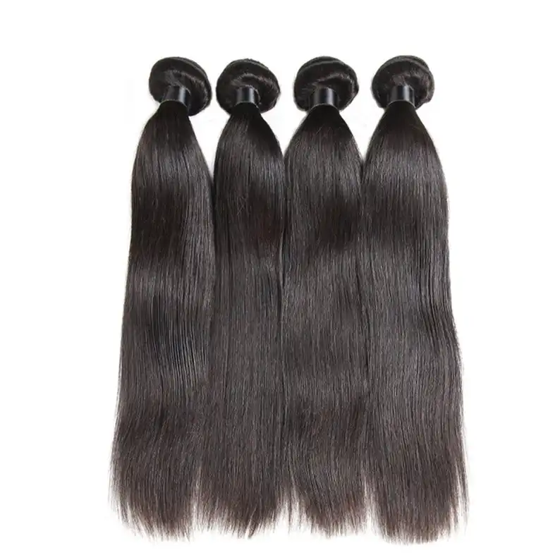 

Beica wholesale 100% unprocessed brazilian Straight Human Hair Weft good quality hair weft No Shedding Hair Weave