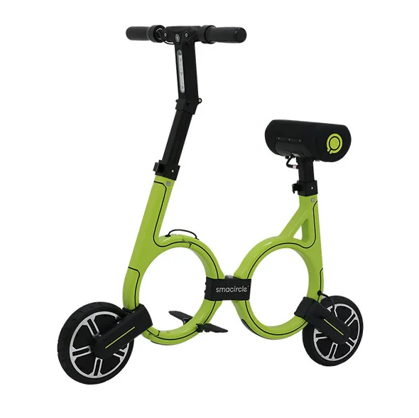 

Smacircle Green New Design 20km/h 250w Motor 100kg Load Folding Electric Bicycle