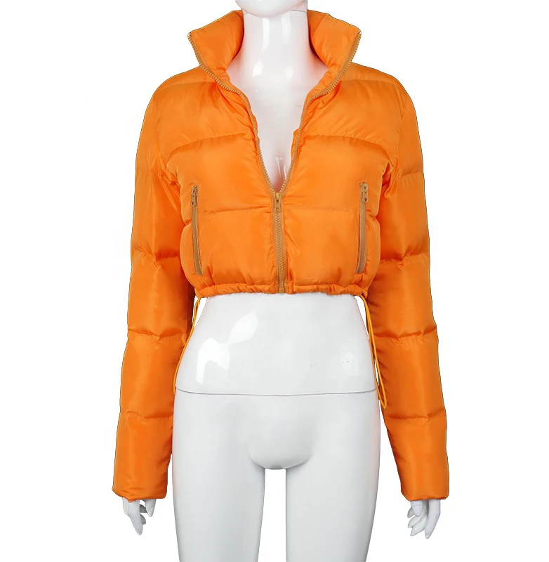 

OEM custom logo 1 MOQ factory price crop top women jacket winter