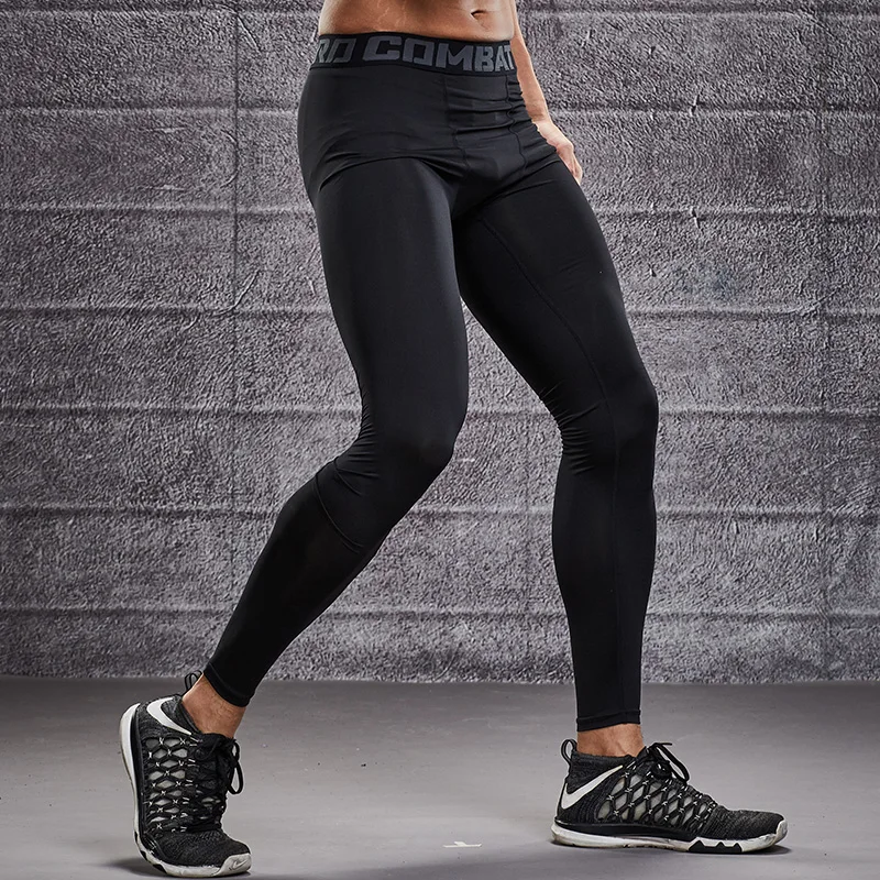 

Mens Leggings Tights Men Sport Pants Fitness Seamless Leggings Man Running Pants Compression