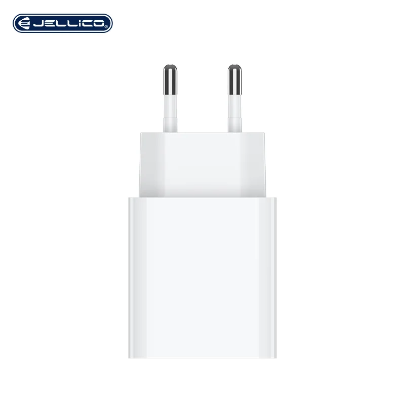 

Hot Sale Europe Pin 12W 2.4A Max Wall Charger Dual USB Smart Charger Mobile Phone Charger, White