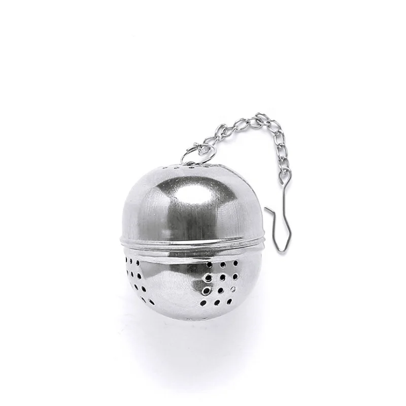 

Tea ball egg-shaped 4cm strainer stainless steel sphere locking spice mesh tea infuser filter, Natural