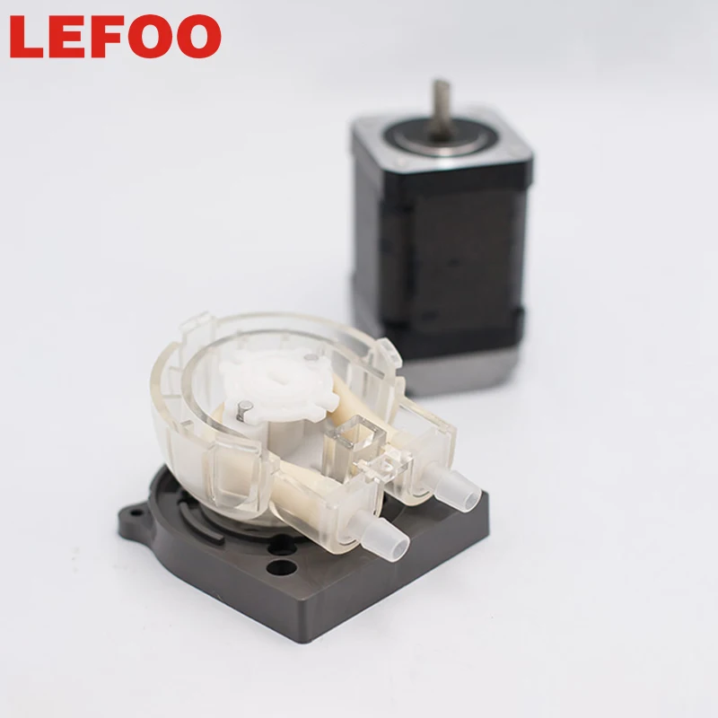 For LEFOO 24VDC Large Infusion Peristaltic Pump Speed Adjustable Stepper Motor with Wide Flow Range Low Pressure