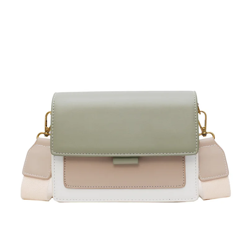 

2019 Lady Cute Korea Design Gold Chain Button Matcha Color Small Shoulder Bags Women Handbags For Wholesale Womens Tote bags, Customize