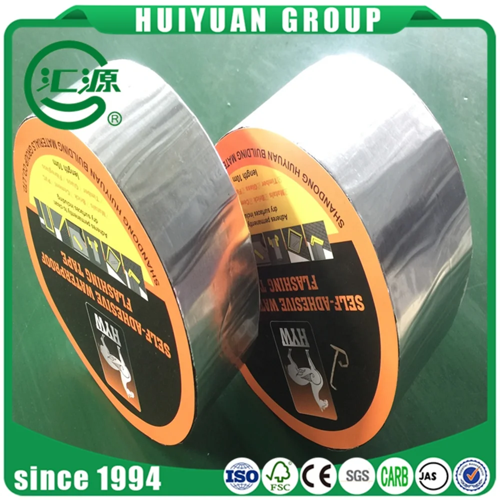 
hot sale self adhesive asphalt/ bitumen waterproofing sealing tape, aluminium flashing roofing, 
