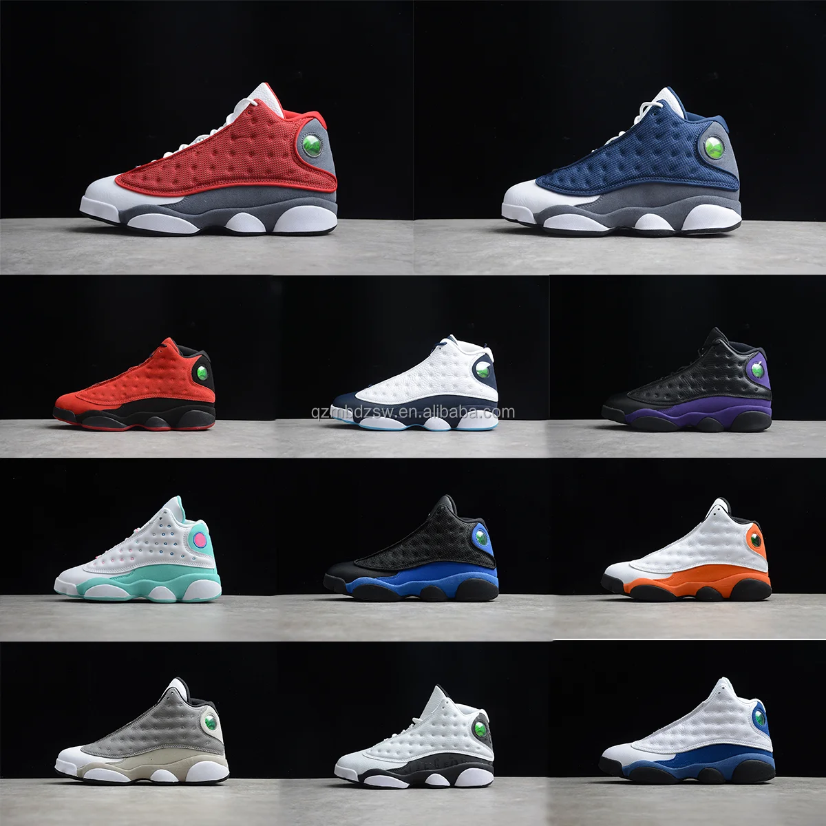 

In Stock X Luxury Brand Sneakers 2022 basketball shoes retro Aj 13s Red Flint Court Purple Del Sol men's shoes sneakers 13