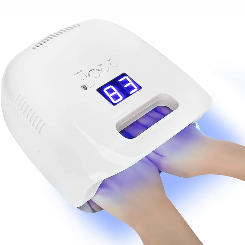 

Nail Dryer Smart X30 Plus 60w 42 Leds Uv Led Nail Lamp Sun Light Curing Uv Gel Nail Polish With Sensor Lcd Display, White