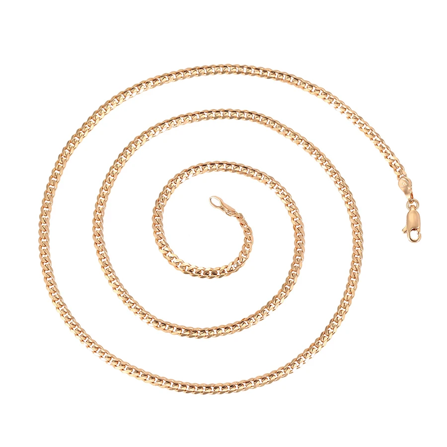 

46278 xuping new simple design copper jewelry 18k gold gold link chain