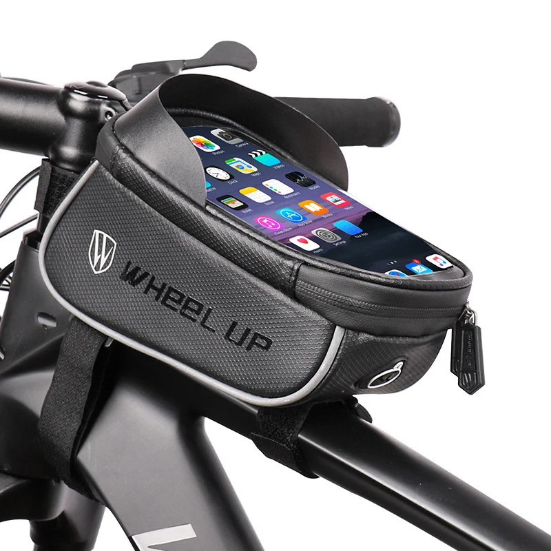 

Popular beautiful reflective bicycle accessory bag, Black,red