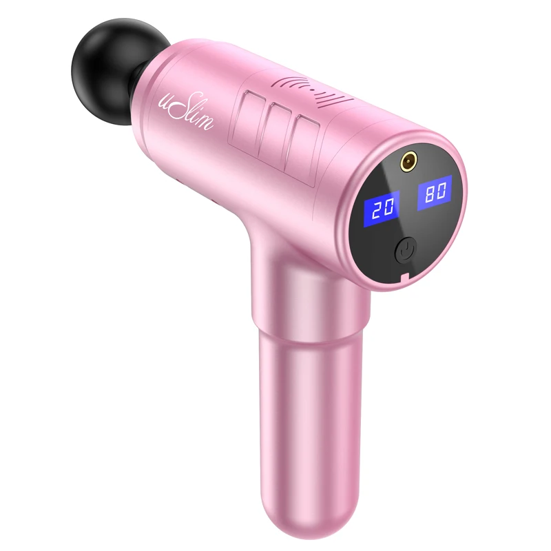 
Amazon hot sale LCD screen muscle massager relax deep percussion massage gun 