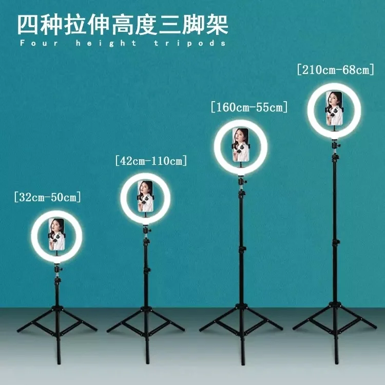 

Wholesale aluminum selfie tripod light stand for mobile phone OR camera tripod, Black