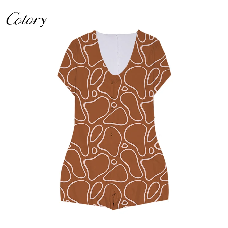 

Colory Summer Pajama For Woman Ladies Fashion Wear Romper, Picture shows