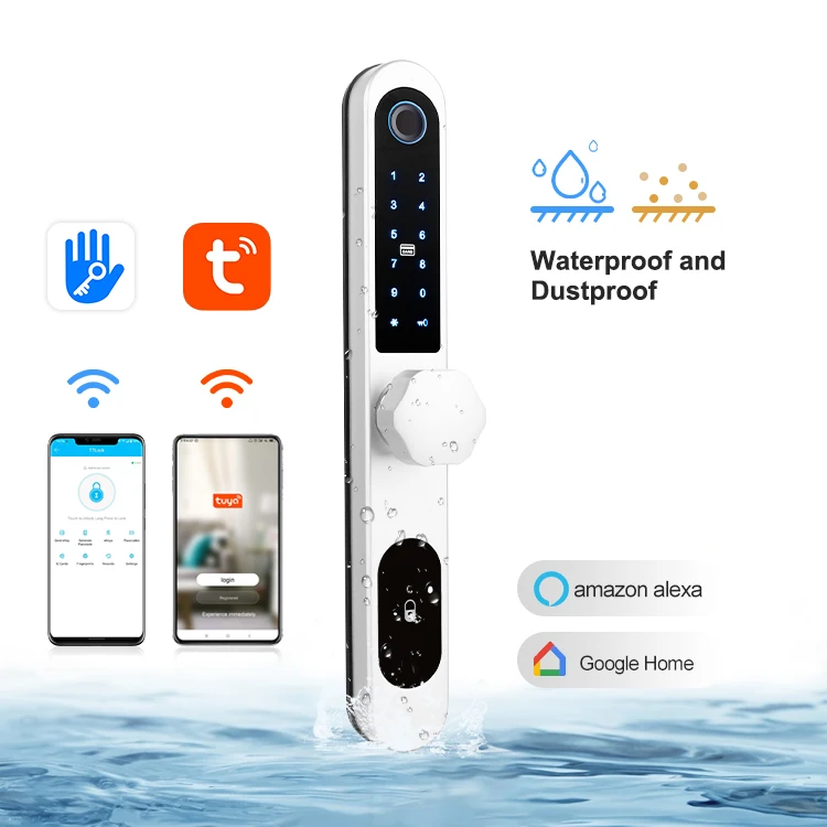 

Spain Water Proof Lock Tuya Lock With Key Wood Main Gate Door Lock