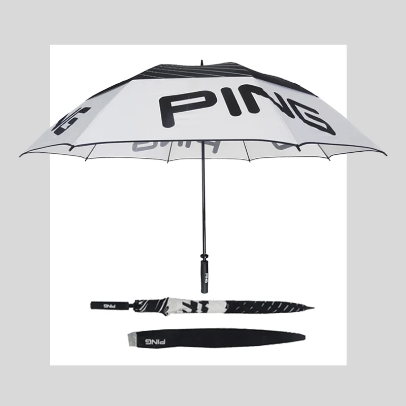 

Manual Golf Umbrella Promotional Umbrella with Logo Printing shein supplier, White black