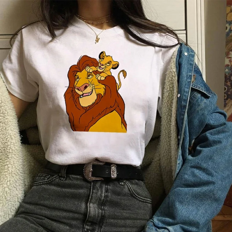 

Wholesale New Arrival T-Shirt The Lion King Hakuna Matata Funny Print O-Neck Woman Tees Tshirt For Woman, Picture