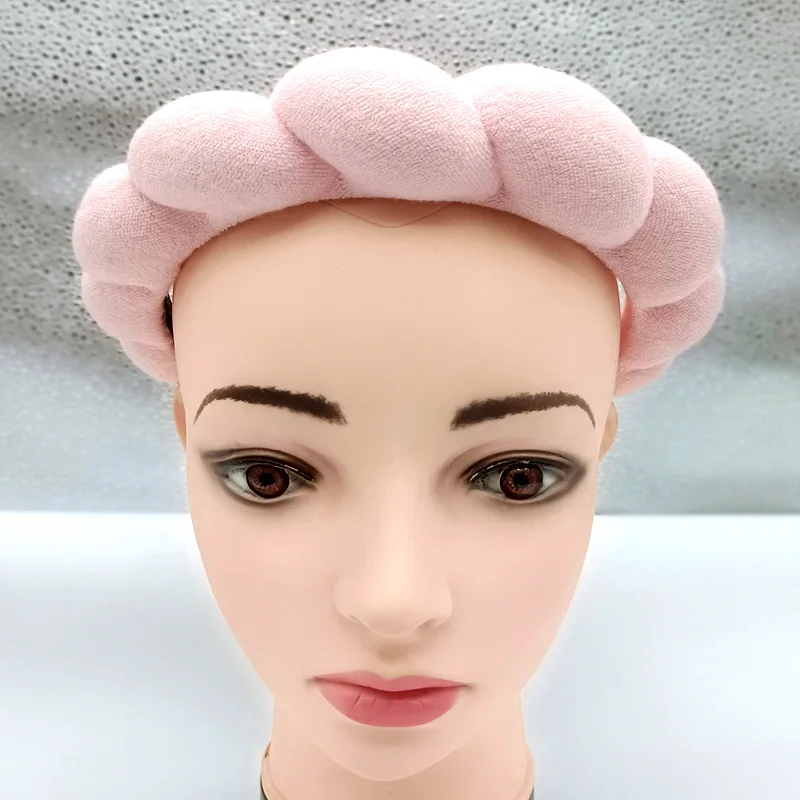 

European American Cute Fashion Towel Velvet Twist Head Hoop Female Sponge Hair Bands Twisted Sponge Headband