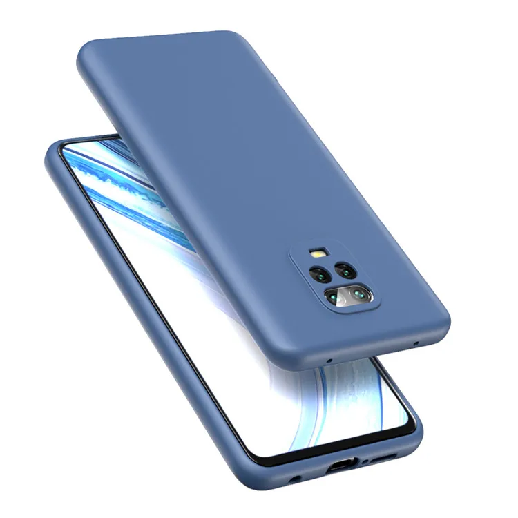 

Mobile Microfiber Lining Phone Case Liquid Silicone Phone Case For Xiaomi Redmi Note 9s / Note 9 Pro