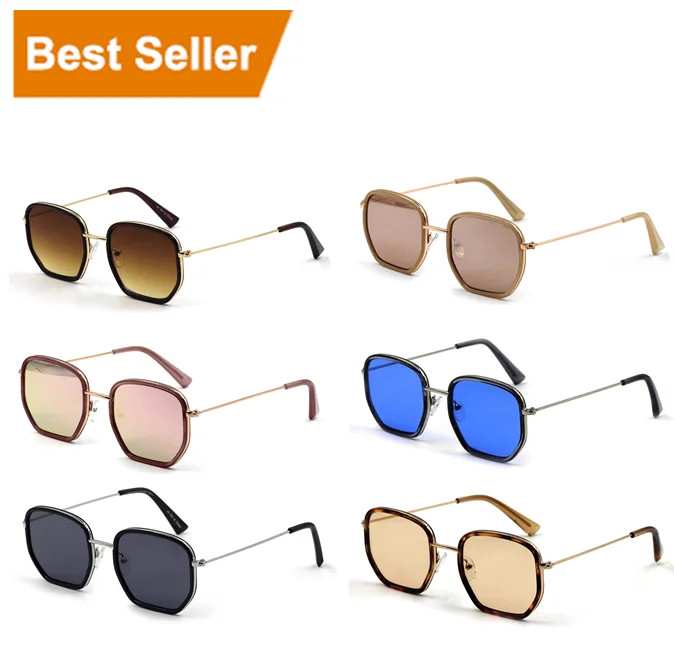 

VIFF HP18746 Hexagon Sunglasses Design Shades Sun Glasses River Shades UV400 Unisex Fashion Sunglasses 2021, Multi and oem