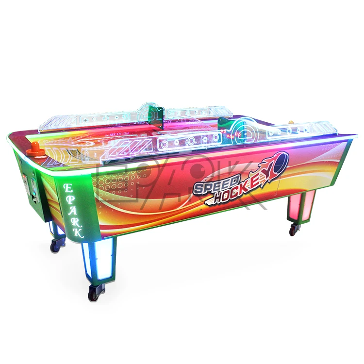 

Coin operated popular game Hot Selling Amusement Luxury Timing Function Table Top Arcade Machine Air Hockey