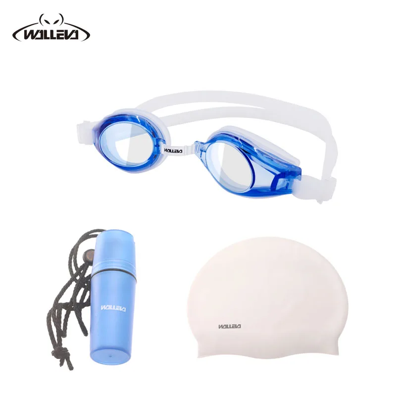 

Ready Stock Custom Racing Best Swimming Goggles for Adult and Children waterproof swimming goggles, Black+white+grey+blue
