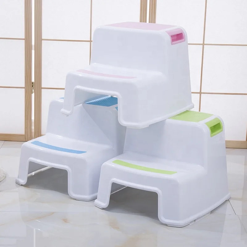 
Eco-friendly Plastic Double Step Baby Step Stool 