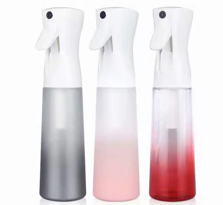 

Hot sale 300ml colorful spray bottle professional barber shop continuous spray bottle, Customized color