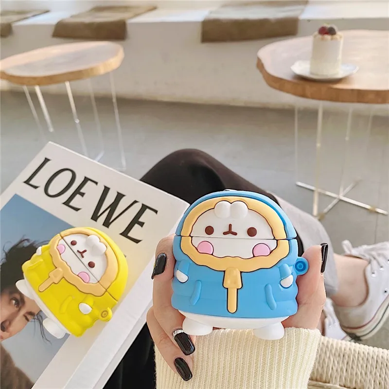 

3D Cartoon Cute Rabbit Designer Soft Silicone Protective Cover Case for Airpods 1/2 for Airpods Pro