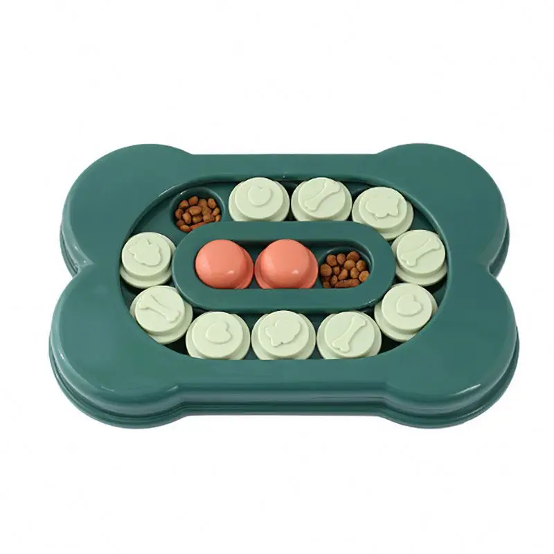 

New popular nina ottosson dog puzzles for pet eating fun, Lake blue/orange pink/ dark green