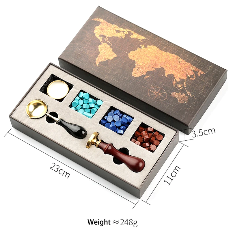 Wholesale Wax Seal Stamp set lacquer sealing set lacquer wax particles set lacquer seal can be customized
