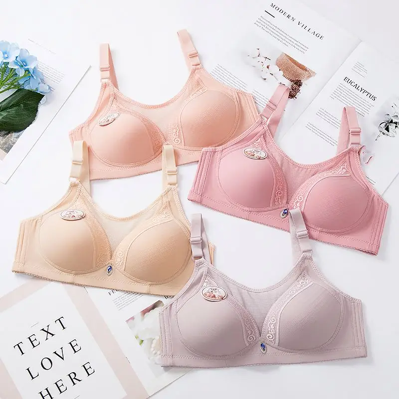 

Hot New Design Custom Classical Trending Bra Women Seamless Set With Simple Style Floral Lace And Brief Sexy Ladies Sets 3/4 Cup, Customized color